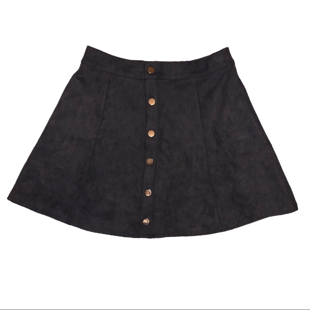 NWT Allegra K Faux Suede Miniskirt